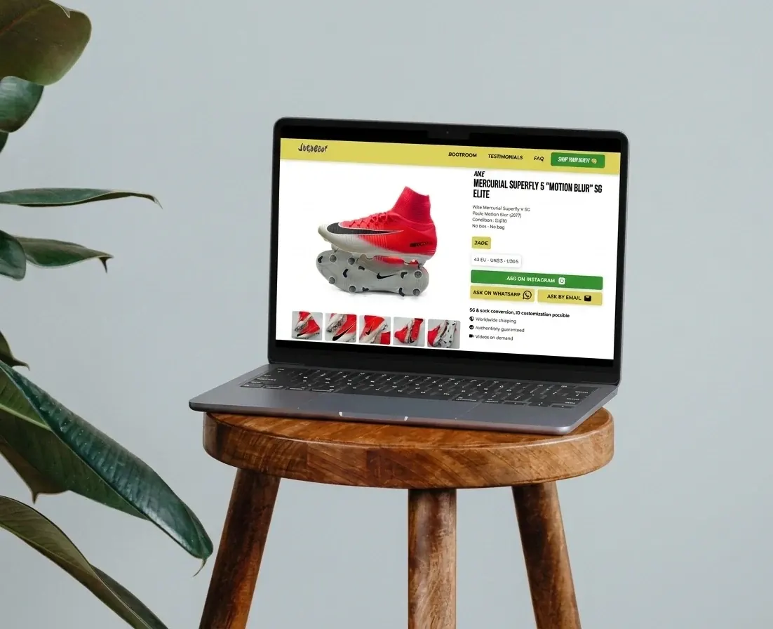 Tunnel d'achat Jogaboot : panier et paiement optimisés pour la conversion